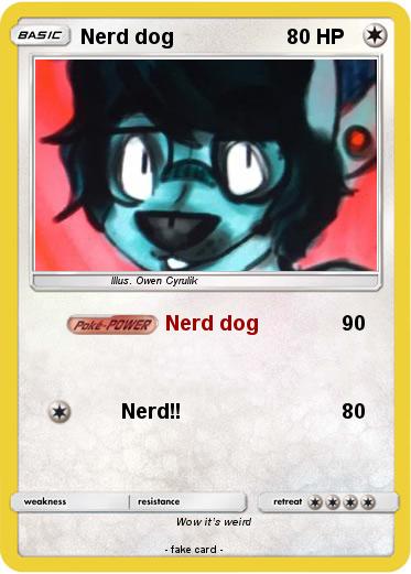 Pokemon Nerd dog