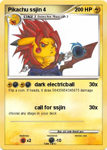 Pokemon Pikachu ssjin 4