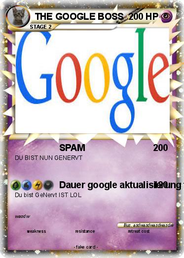 Pokemon THE GOOGLE BOSS