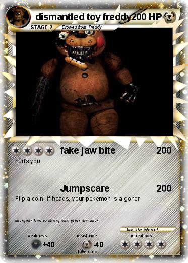 Pokemon dismantled toy freddy