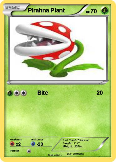 Pokemon Pirahna Plant