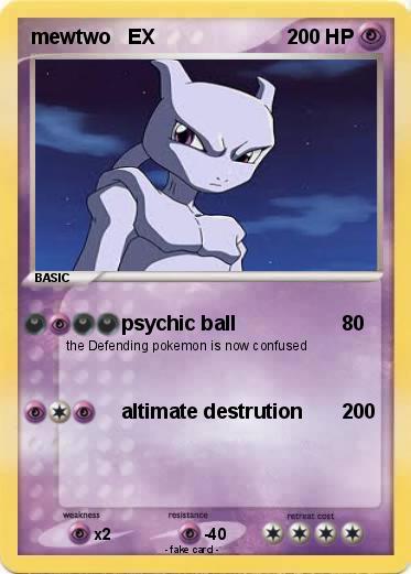 Pokemon mewtwo   EX