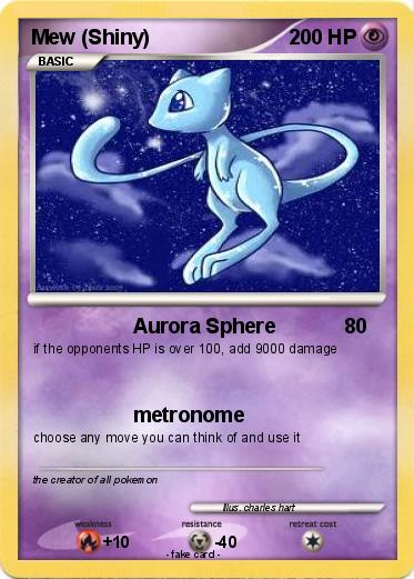 Pokemon Mew (Shiny)