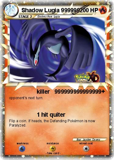 Pokemon Shadow Lugia 999999