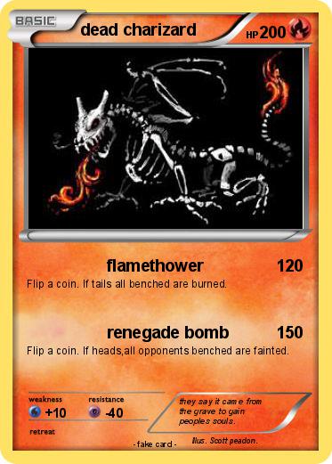 Pokemon dead charizard