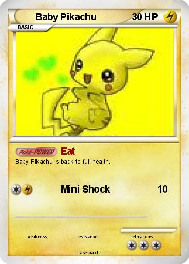Pokemon Baby Pikachu