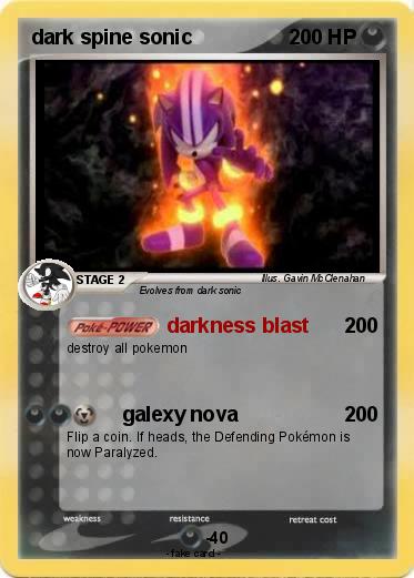 Pokemon dark spine sonic