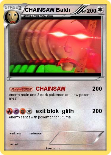 Pokemon CHAINSAW Baldi