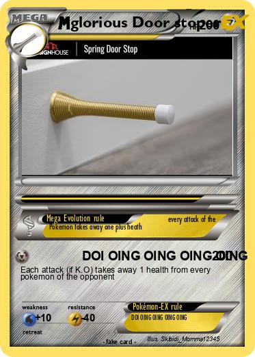 Pokemon glorious Door stoper