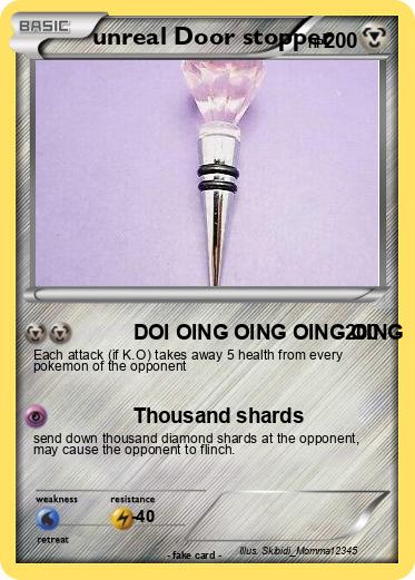 Pokemon unreal Door stopper