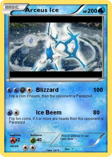 Pokemon Arceus Ice