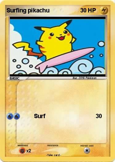 Pokemon Surfing pikachu