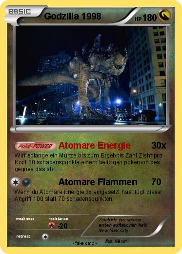 Pokemon Godzilla 1998