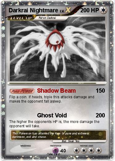 Pokemon Darkrai Nightmare
