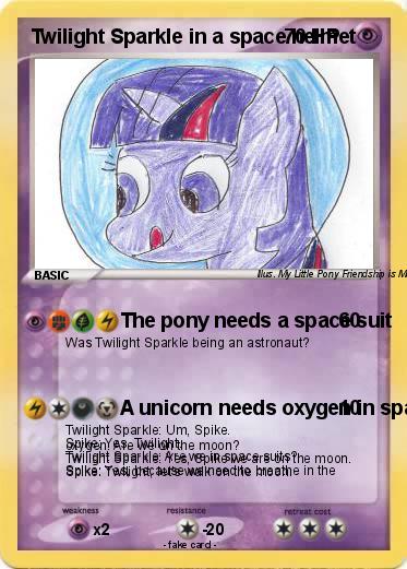 Pokemon Twilight Sparkle in a space helmet