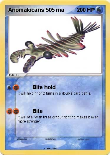 Pokemon Anomalocaris 505 ma