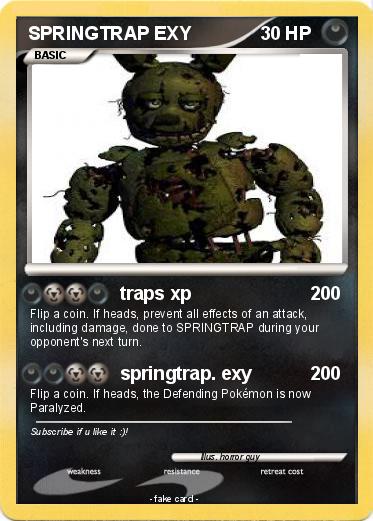 Pokemon SPRINGTRAP EXY