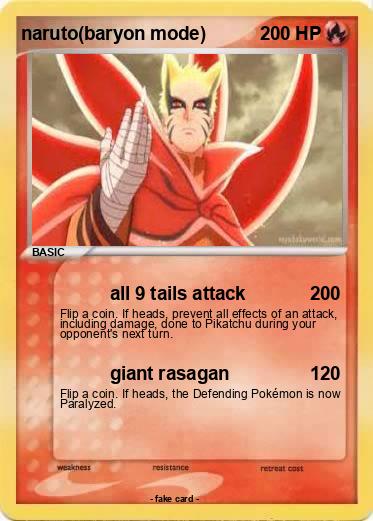 Pokemon naruto(baryon mode)