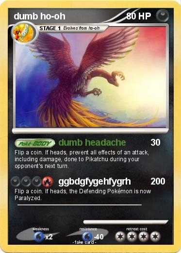 Pokemon dumb ho-oh