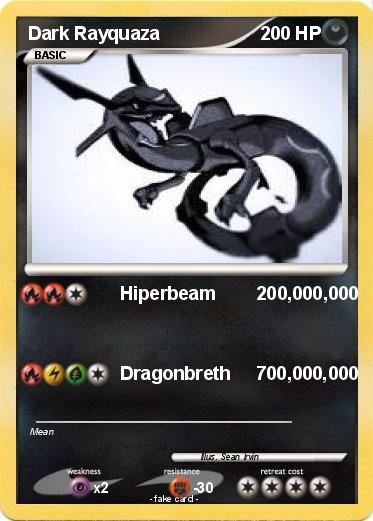 Pokemon Dark Rayquaza