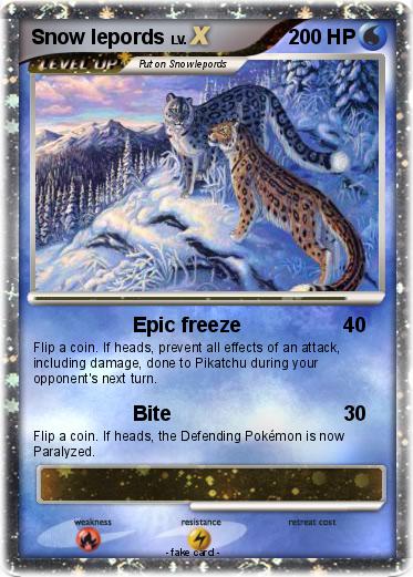 Pokemon Snow lepords