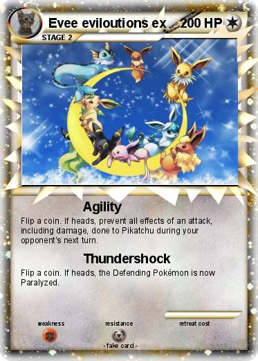 Pokemon Evee eviloutions ex