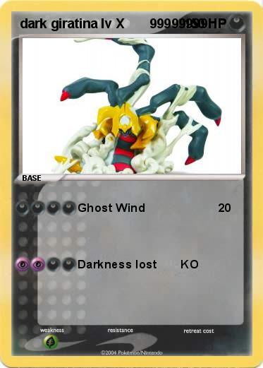 Pokemon dark giratina lv X       99999999