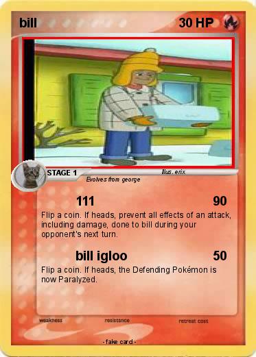 Pokemon bill