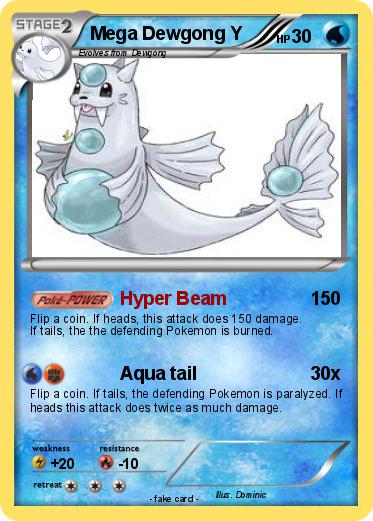 Pokémon Mega Dewgong Y - Hyper Beam - My Pokemon Card