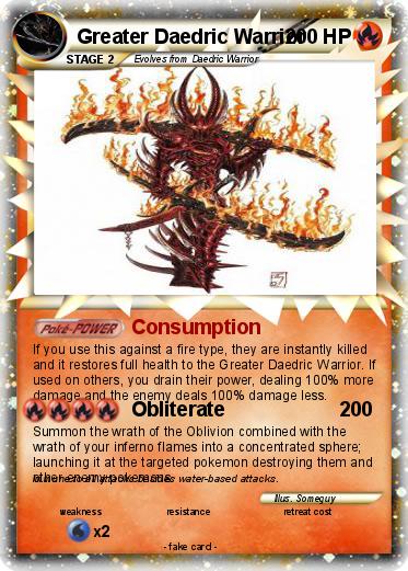 Pokemon Greater Daedric Warrior