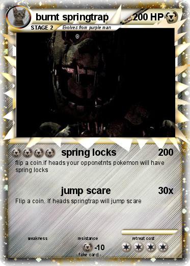 Pokemon burnt springtrap