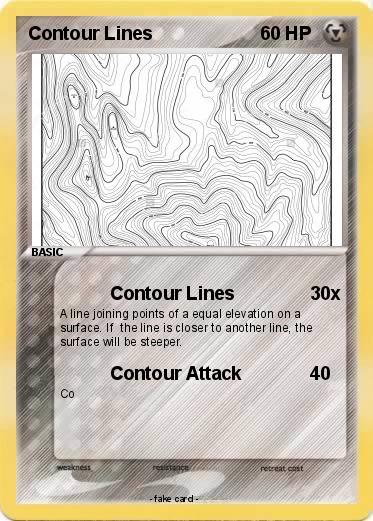 Pokemon Contour Lines
