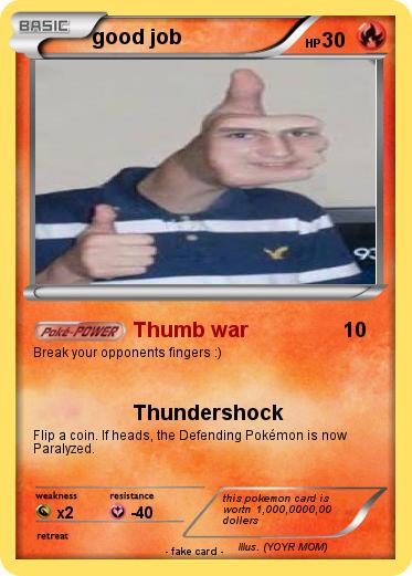 Pokemon good job