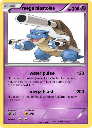 Pokemon mega blastoise