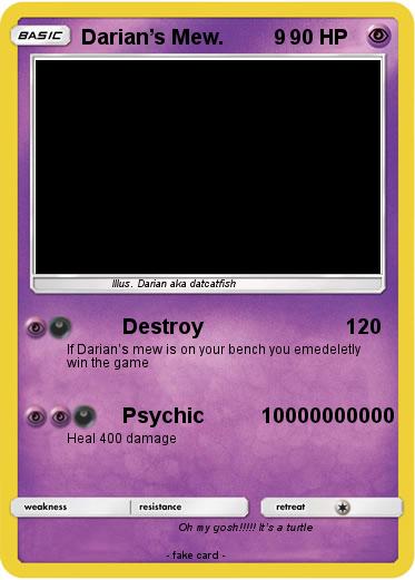 Pokemon Darian’s Mew.         9