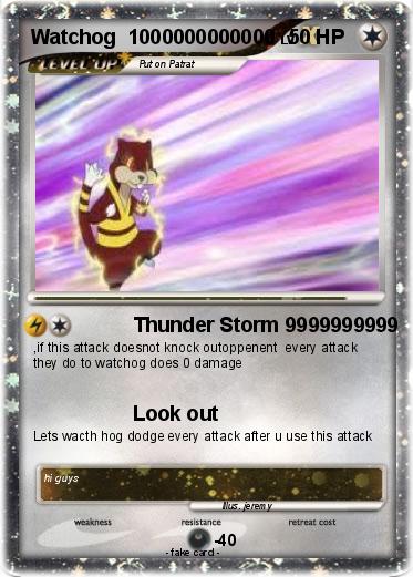 Pokemon Watchog  1000000000000