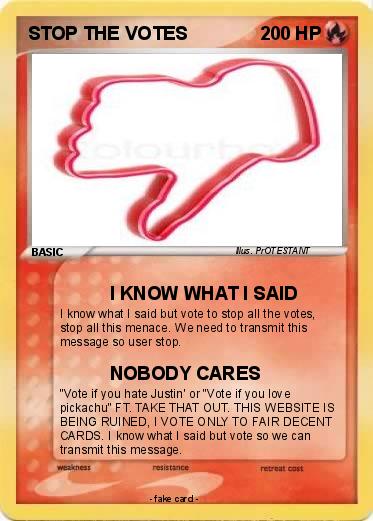 Pokemon STOP THE VOTES