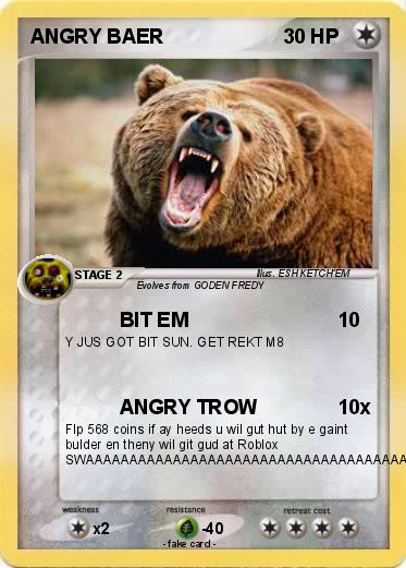 Pokemon ANGRY BAER