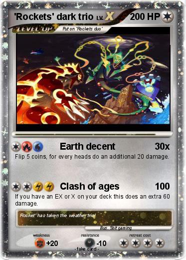 Pokemon 'Rockets' dark trio