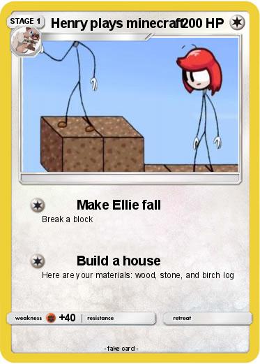 Pokemon Henry plays minecraft