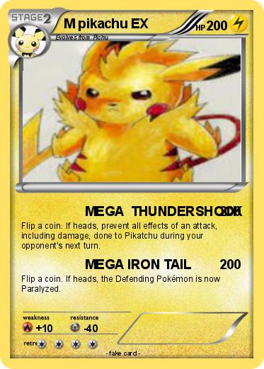 Pokemon M pikachu EX
