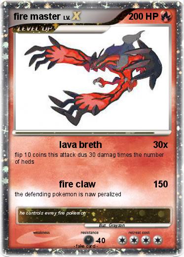 Pokemon fire master