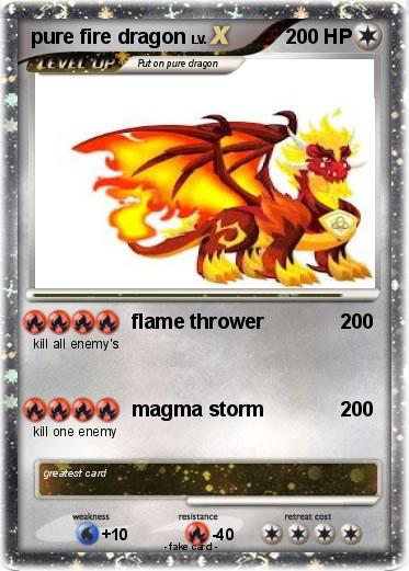 Pokemon pure fire dragon