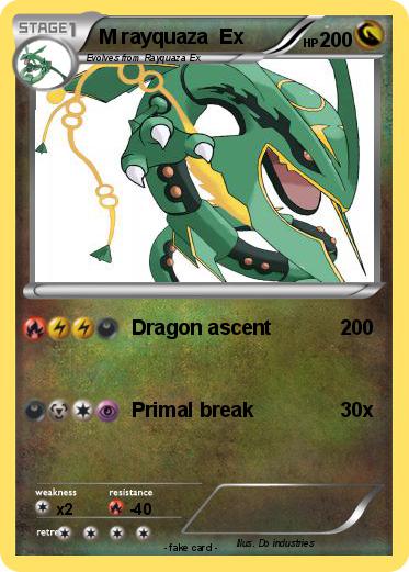 Pokemon M rayquaza  Ex