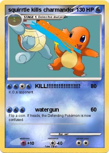 Pokemon squirrtle kills charmander