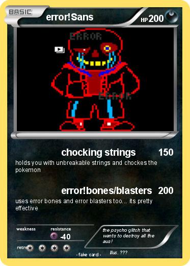 Pokemon error!Sans