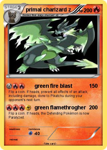 Pokemon primal charizard z