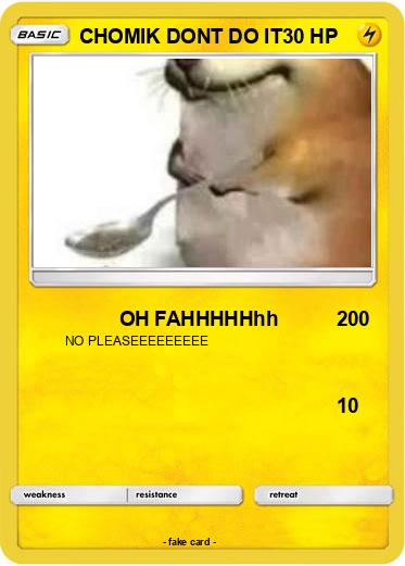 Pokemon CHOMIK DONT DO IT