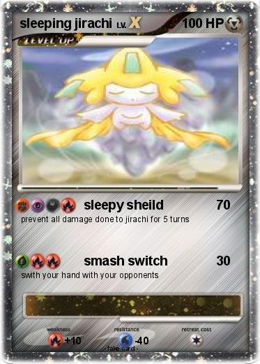 Pokemon sleeping jirachi