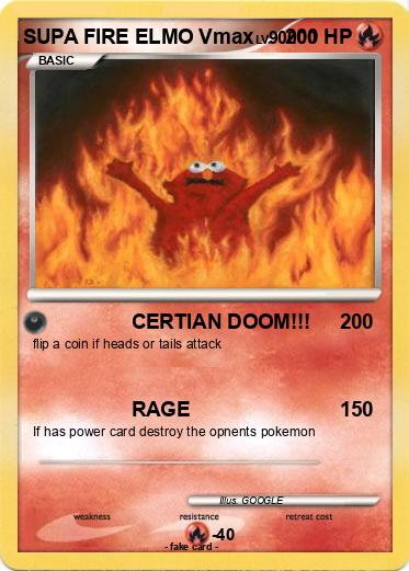 Pokemon SUPA FIRE ELMO Vmax